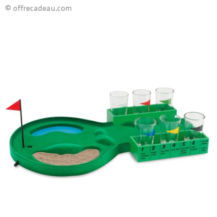 Jeu à boire golf avec 6 verres