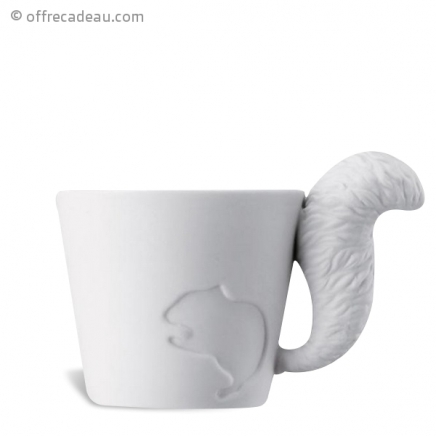 Tasse écureuil avec anse en 3D