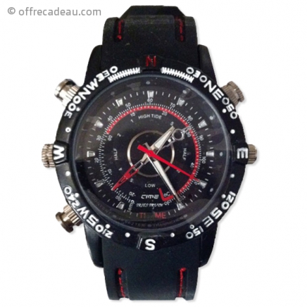 Montre espionne waterproof 4 Go 