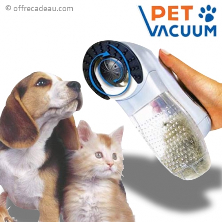 Masseur aspirateur pour poils d'animaux