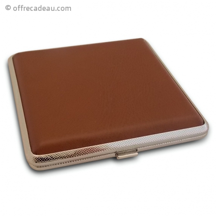 Etui à cigarette marron