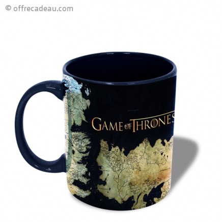 Tasse Game of Thrones avec cartes Westeros et Essos