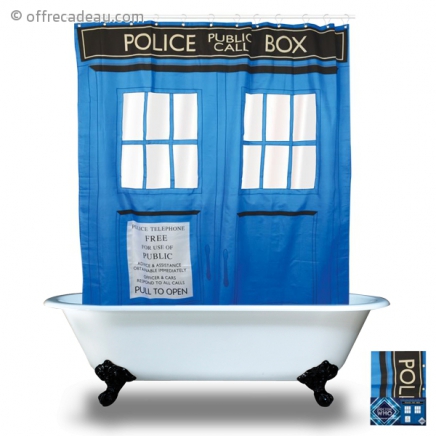 Rideau de Douche vaisseau Tardis 