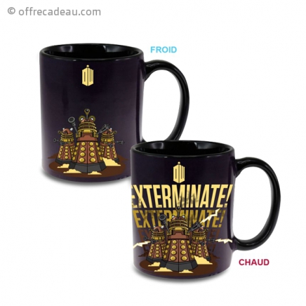 Tasse Thermochangeante Dr Who Exterminate