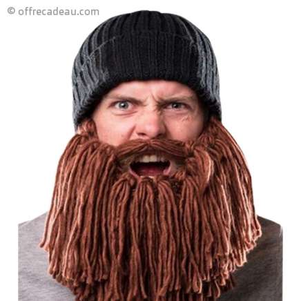 Bonnet avec barbe rousse amovible