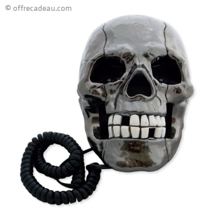 Téléphone en forme de tête de mort
