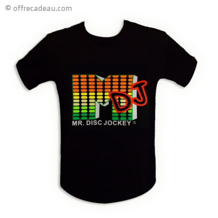 T-shirt lumineux Mister DJ