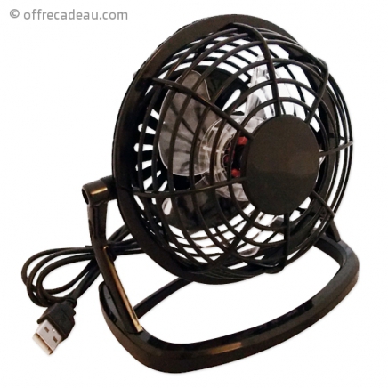 Ventilateur miniature à socle et alimentation USB