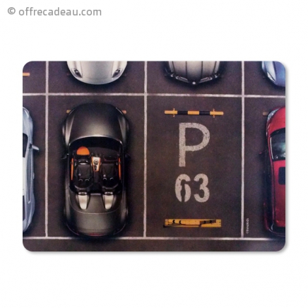 Un tapis de souris sous forme de parking