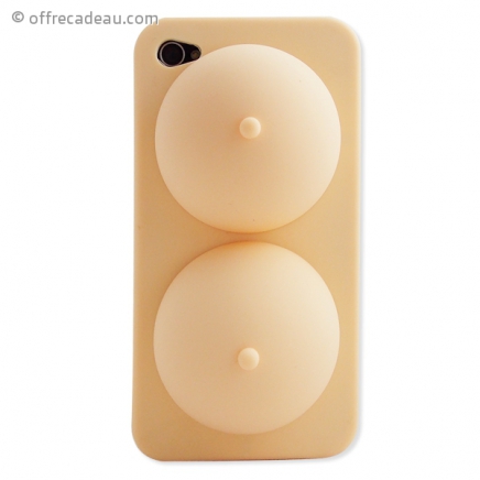 Coque iPhone 4 en forme de seins multifonctions