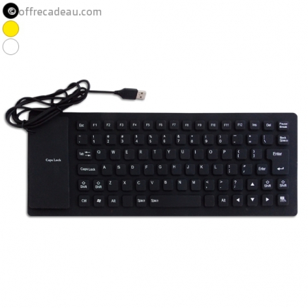 Clavier en silicone flexible QWERTY 