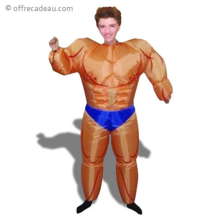 Déguisement bodybuilder gonflable