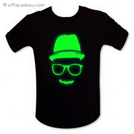 T – shirt à visage fluorescent 