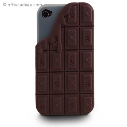 Coque iPhone 4 en forme de tablette de chocolat