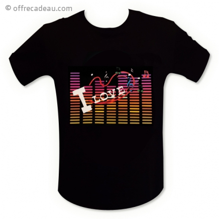 T-shirt LED I love