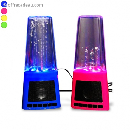 Enceinte fontaine d'eau et led