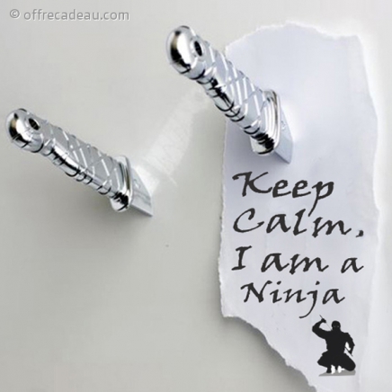 2 aimants en forme de couteaux ninja 