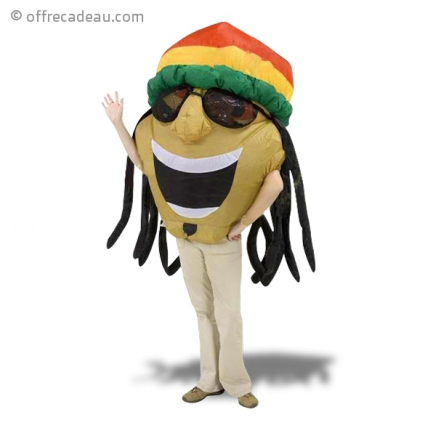 Costume gonflable genre rastaman