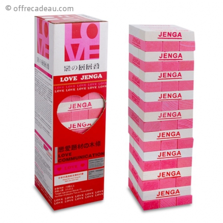 Jeu en bois Jenga Love