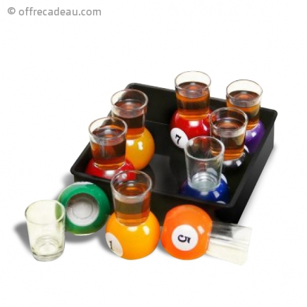 Verres à liqueur en boule de billard