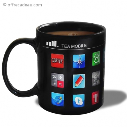 Mug thermique application smartphone