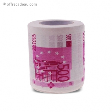 Papier toilettes en billet de 500 euro