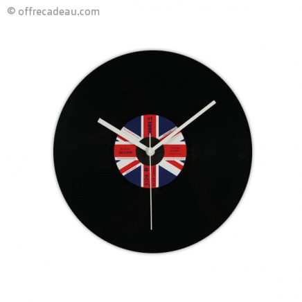 Horloge en forme de disque vinyle Royaume Uni