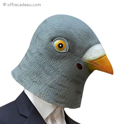 Masque en tête de pigeon