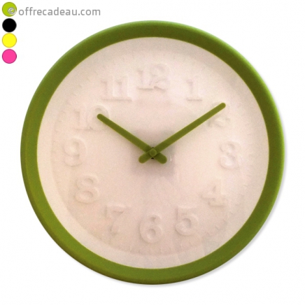 Horloge décoratif à chiffre en relief 