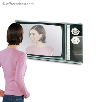 Miroir en forme de télévision