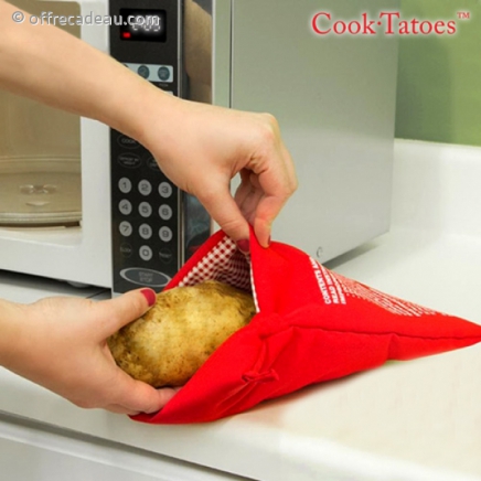 Poche pour cuisson de pommes de terre en 4 minutes au micro onde