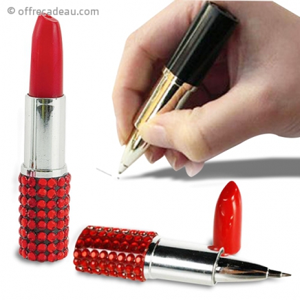 stylo en forme de rouge à lèvre