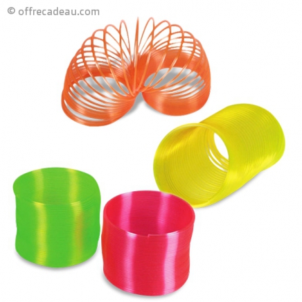 Spirale colorée en plastique
