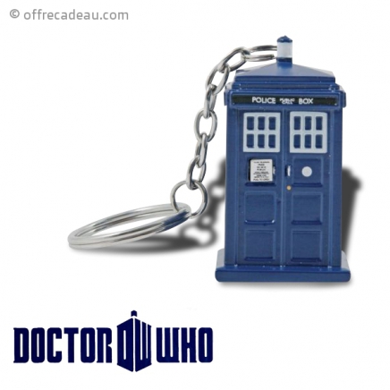 Porte-clés Tardis Docteur Who avec lampe LED