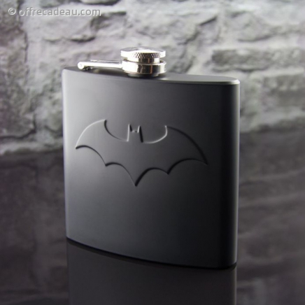 Flasque avec logo Batman en relief