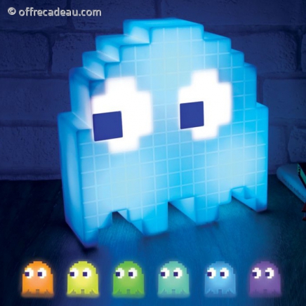 Lampe pixelisée Fantôme PacMan 