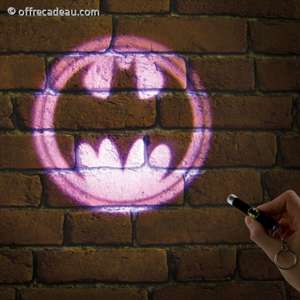 Mini lampe torche à projection logo Batman