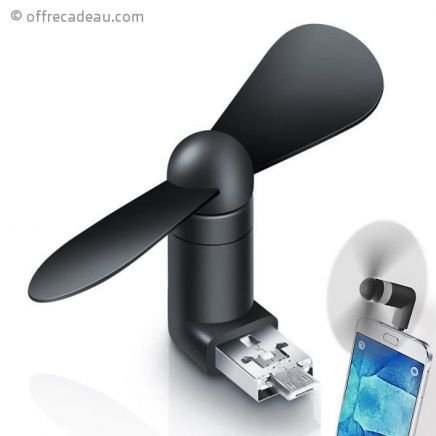 Ventilateur USB/micro USB compatible avec smartphone