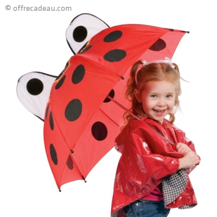 Parapluie pour enfant en forme de coccinelle