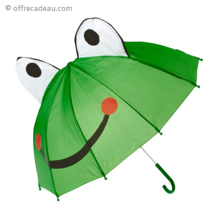 Parapluie pour enfant tête de grenouille