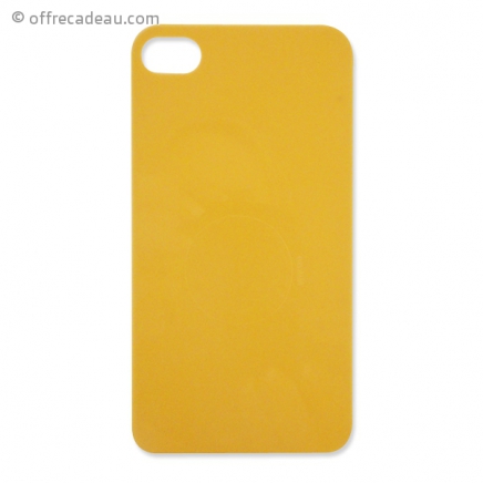 Coque rigide jaune pastel pou iPhone 4 ou 4s