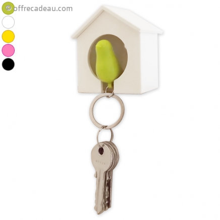 Range-clés nichoir et porte-clés oiseau inséparable