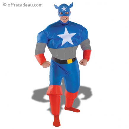 Costume gonflable super-héros Captain America