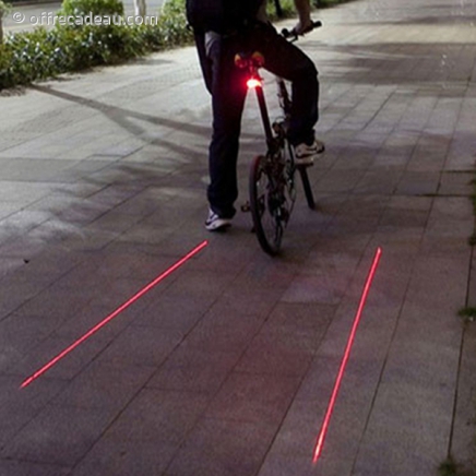 Feu arrière de vélo à projection LED 