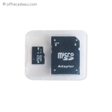 Micro carte SD 16 Go et adaptateur