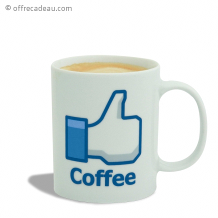 Tasse céramique Facebook Like Coffee