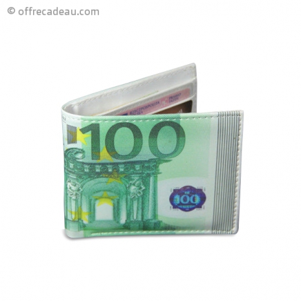 Portefeuille en billet de 100 euros