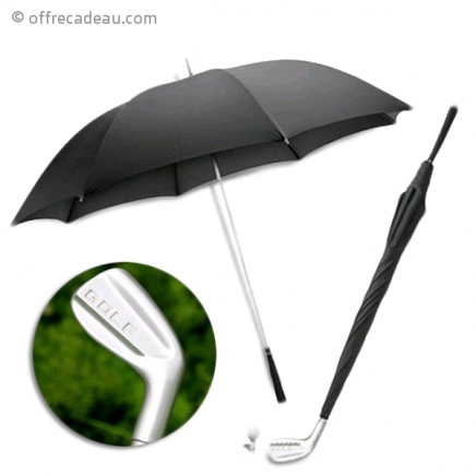 Parapluie en forme de club de golf